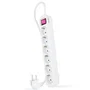 Nanocable Regleta de 6 tomas con interruptor y cable de 1,4 m Blanca
